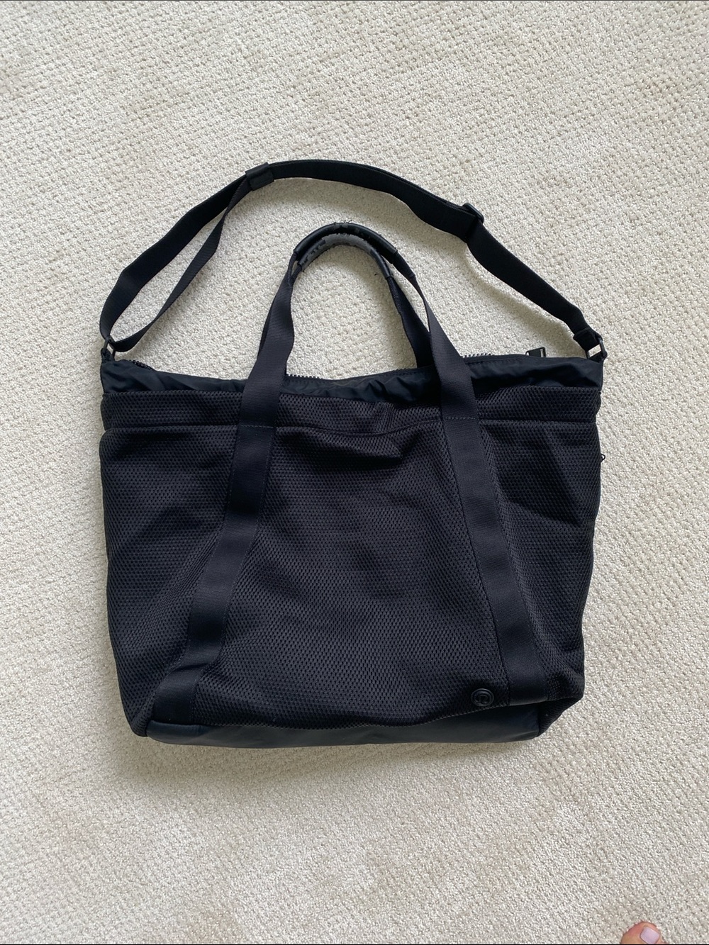 Lululemon black Tote Bag with Shoulder Strap